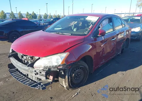2014 Nissan Sentra Sv z USA, uszkodzony, nr VIN 3N1AB7AP4EY313703